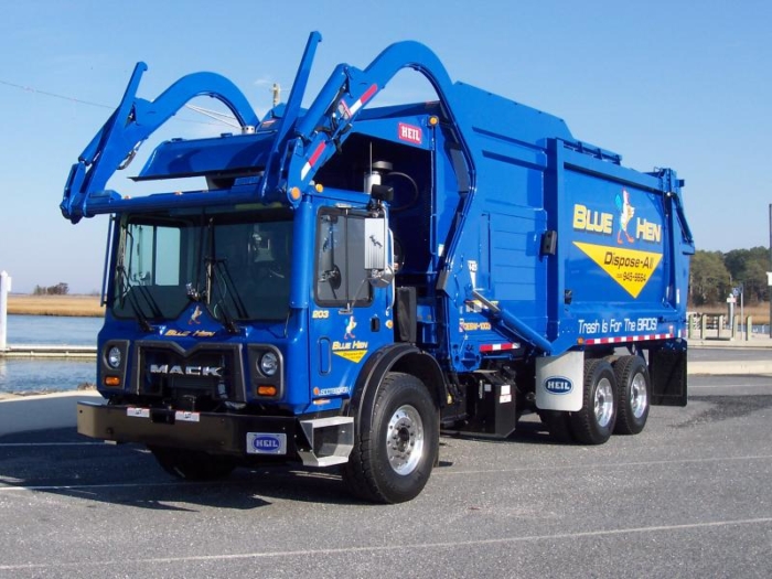 Truck / Vehicle Blue Hen Disposal Waste and Recycling Workers Week