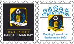Waste and Recycling Workers Week Stamps