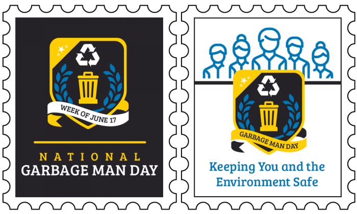 Waste and Recycling Workers Week Stamps