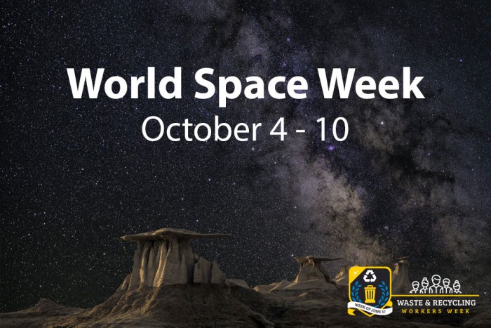 World Space Week 2020 - October 4 - 10 | WasteRecyclingWorkersWeek.org